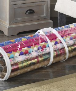 Alternative view of Whitmor 6044-4924 Clear Gift Wrap Organizer - Zippered Storage for 25 Rolls